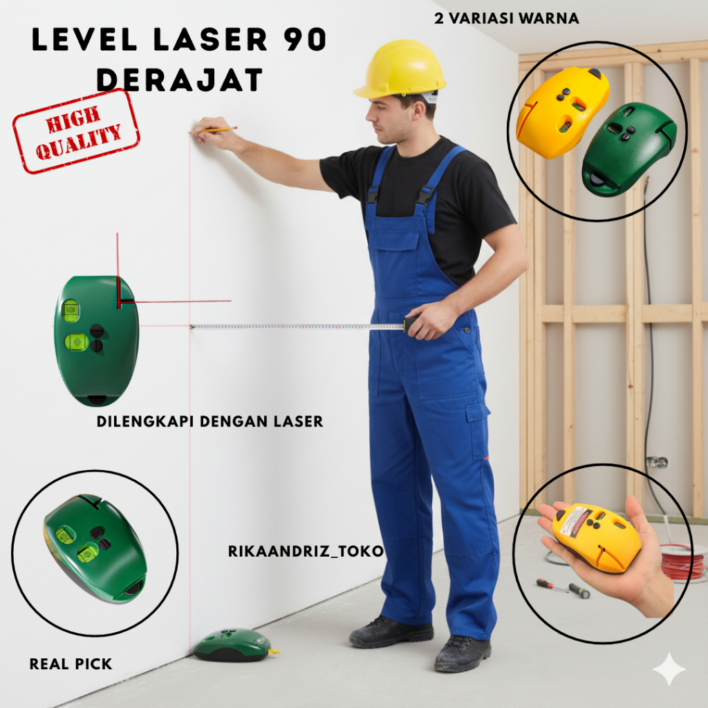 Level Laser 90 Derajat / Pengukur Level Mouse Laser Inframerah