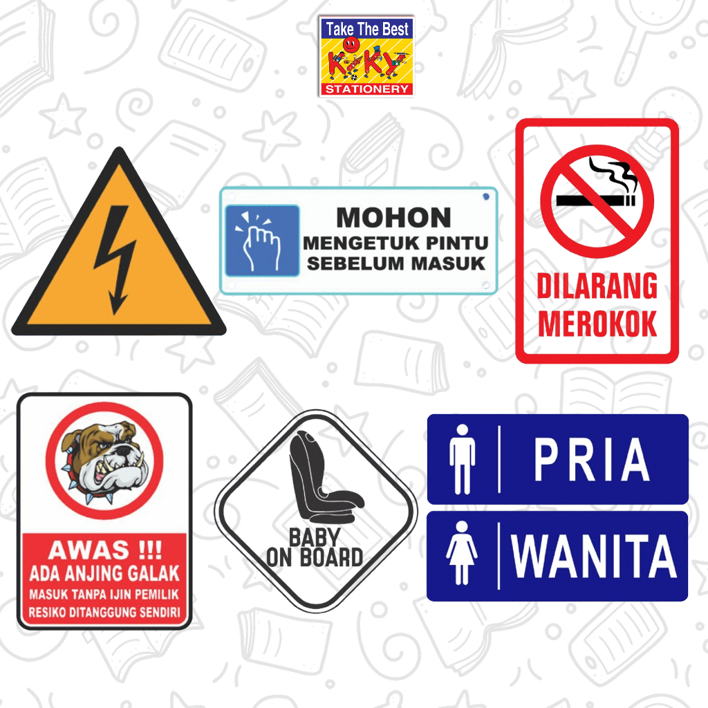 

STIKER Hologram Larangan K3 Tanda Ruangan Kantor Pabrik Kendaraan