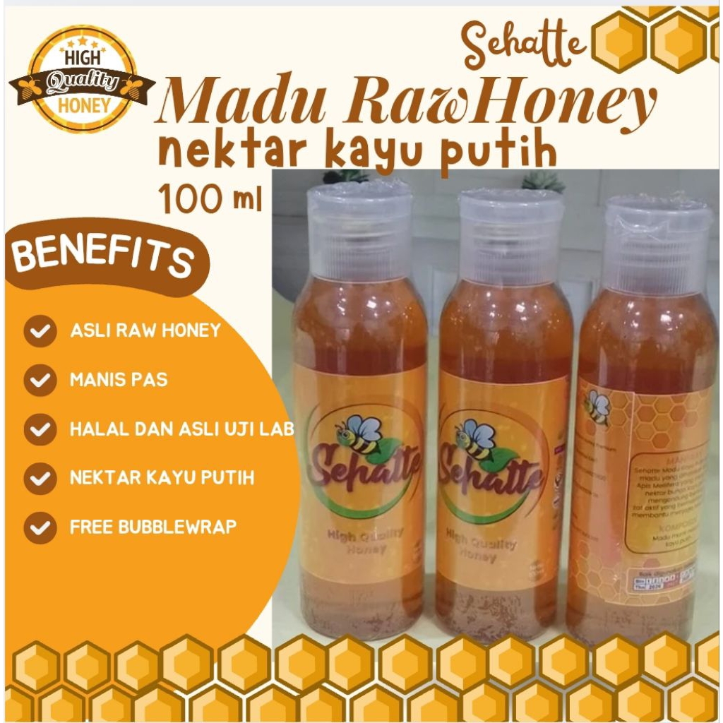 

Sehatte Madu Raw Honey Nektar Kayu Putih 150 ml