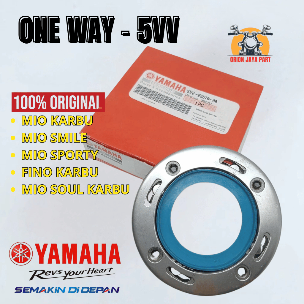 5VV-E5570-00 ORIGINAL One Way Assy Starter Rumah Pelor Starter 5VV Yamaha Mio Karbu Mio Smile Mio Sp