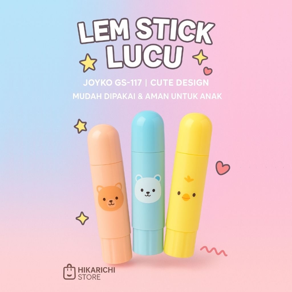 

Glue Stick Lem Batang Joyko GS-177 Damarudoll 15gr
