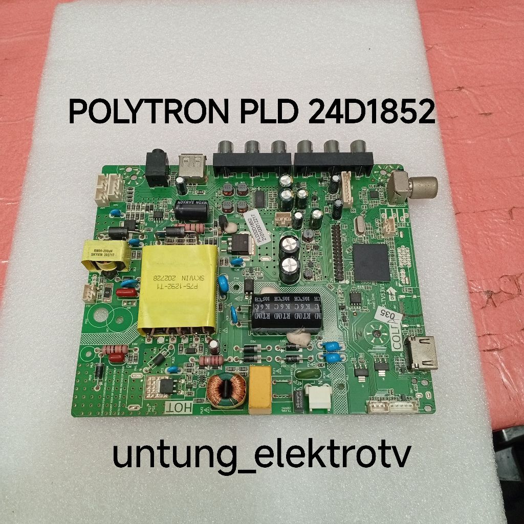 MAINBOARD POLYTRON PLD 24D1852 MB - MOTHERBOARD-MB-MOBO-MODUL MESIN TV LED POLYTRON PLD 24D1852