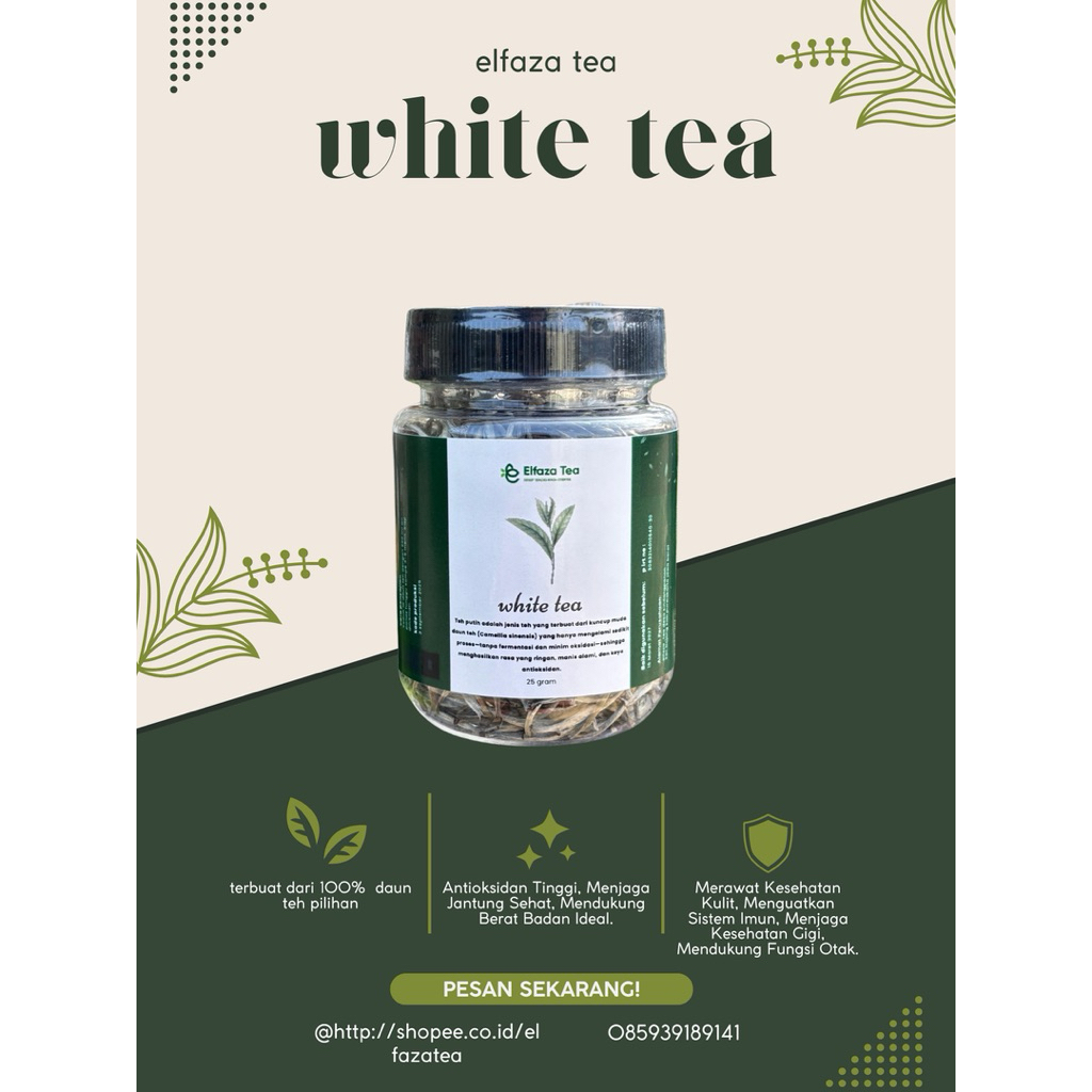 

white tea premium 25 gram