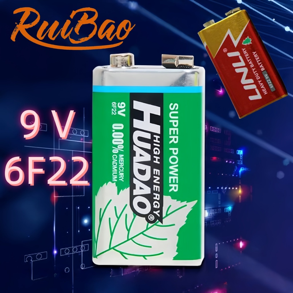 Ruibao E024 Baterai 9V / 6F22 / 1604D / 216HD / S006P / Battery