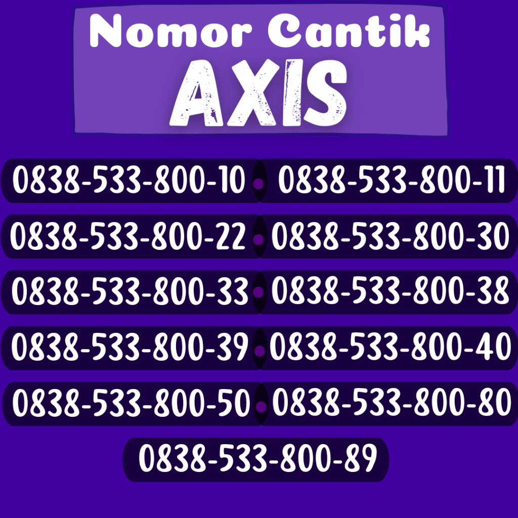 PROMO KARTU PERDANA AXIS CANTIK SPESIAL MURAH TERLARIS / NOMOR AXIS CANTIK TERLARIS TERMURAH / PERDA