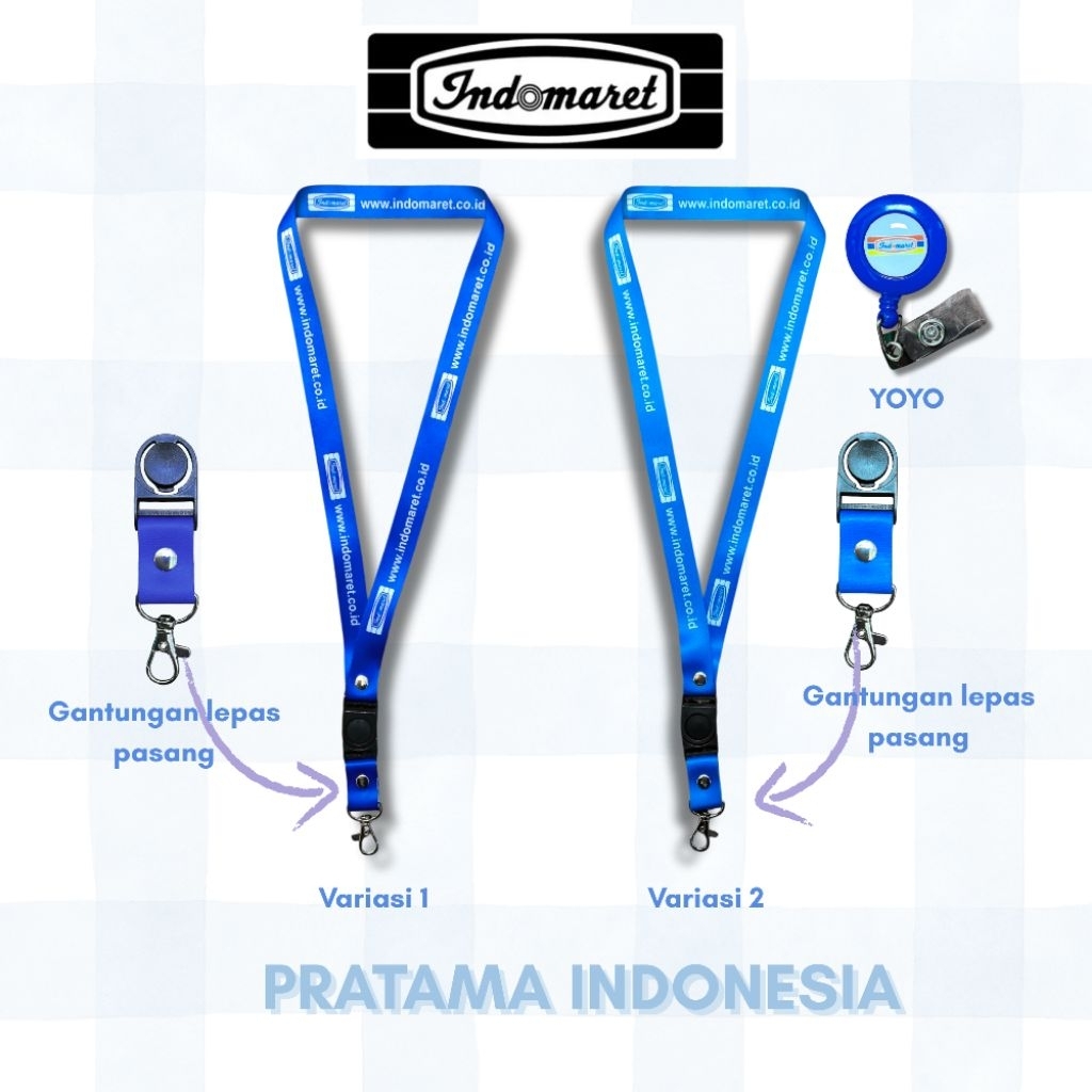 

Lanyard / Tali id card Indomaret (READY STOCK) Termurahh!!! Produsen utama!!!