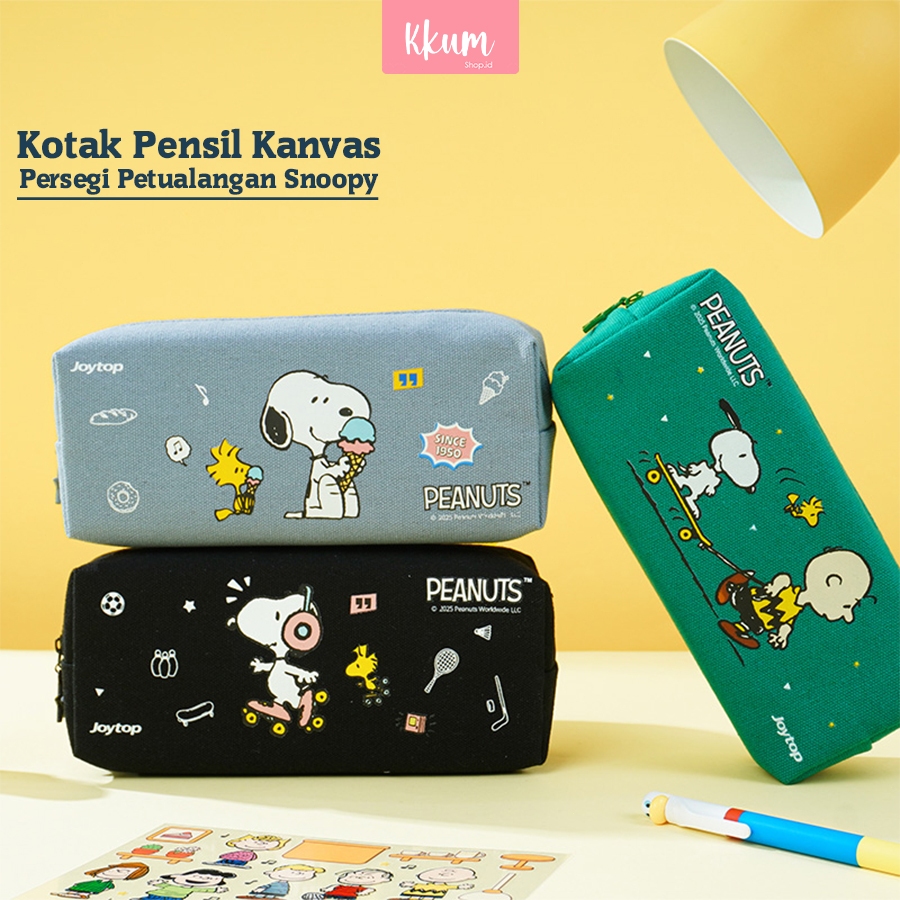 Snoopy Kotak Pensil Snoopy Tas Penyimpanan Alat Tulis / Pensil Case Premium Snoopy