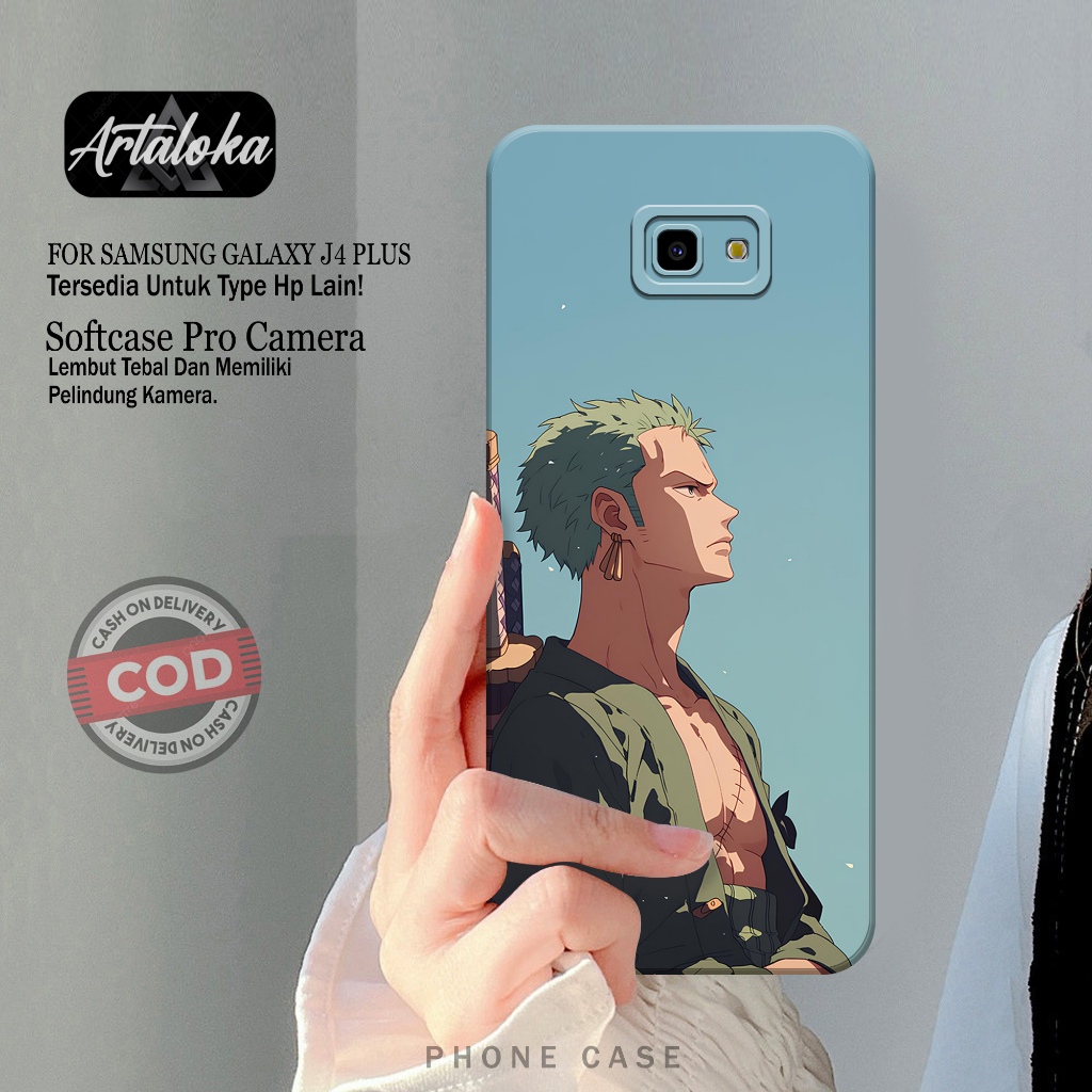 Softcase Hp Samsung Galaxy J4 Plus Fashion Case Anime Case Samsung Galaxy J4 Plus Silikon TPU Pro Ca