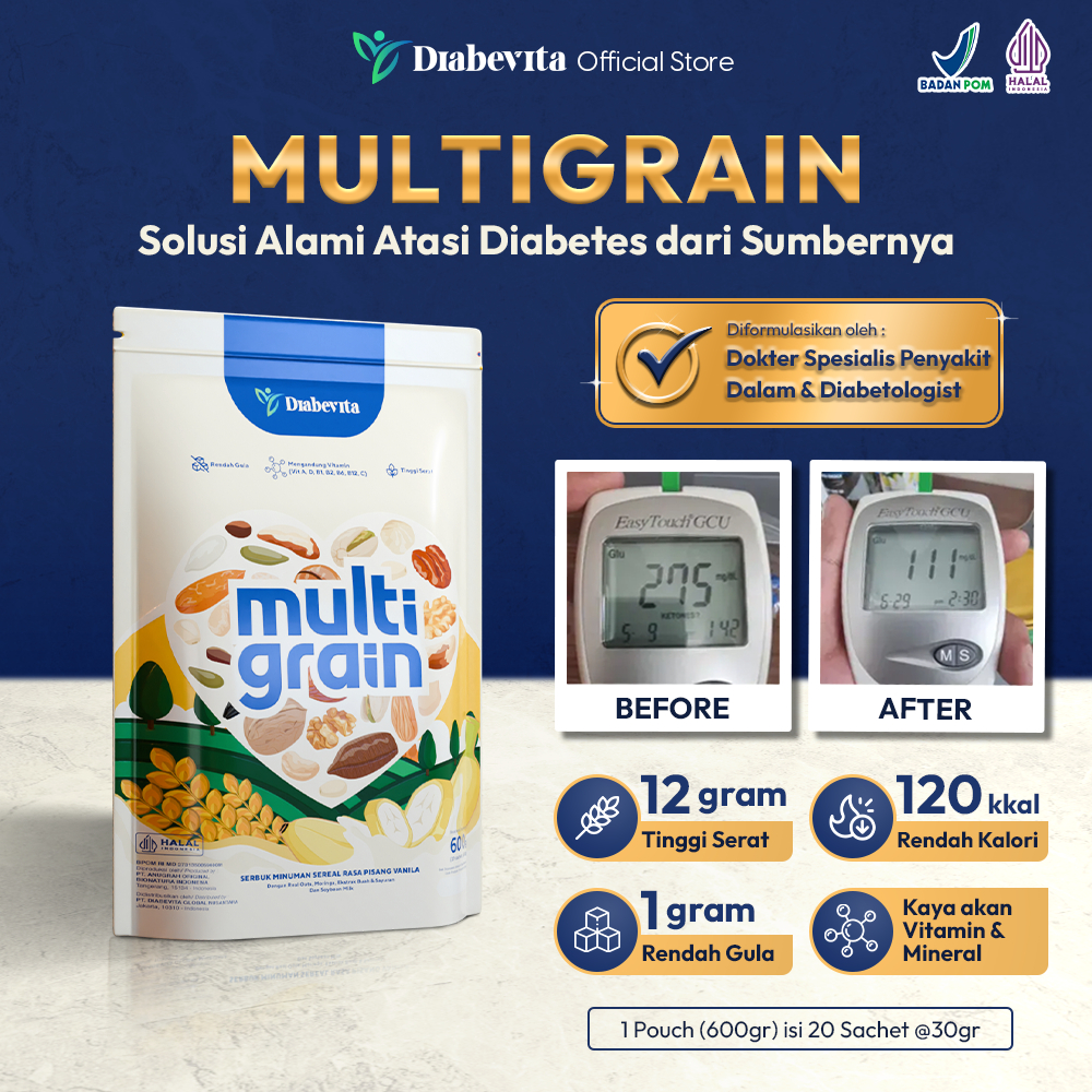 

Diabevita Multigrain 1 Pouch (20 Sachet)