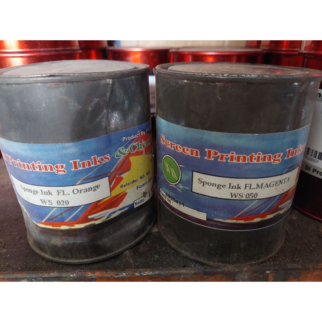 

WMK SPONGE INK kemasan 1 KG WARNA FLORESCENT