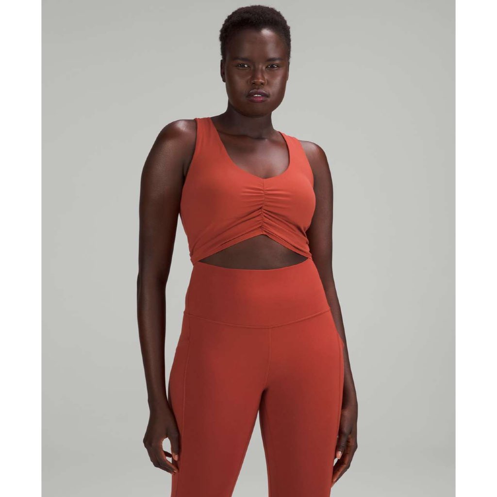 Ratu Diskon Lululemon Ruched Nulu Long Line Sport Bra LW2DJLS/CYNN