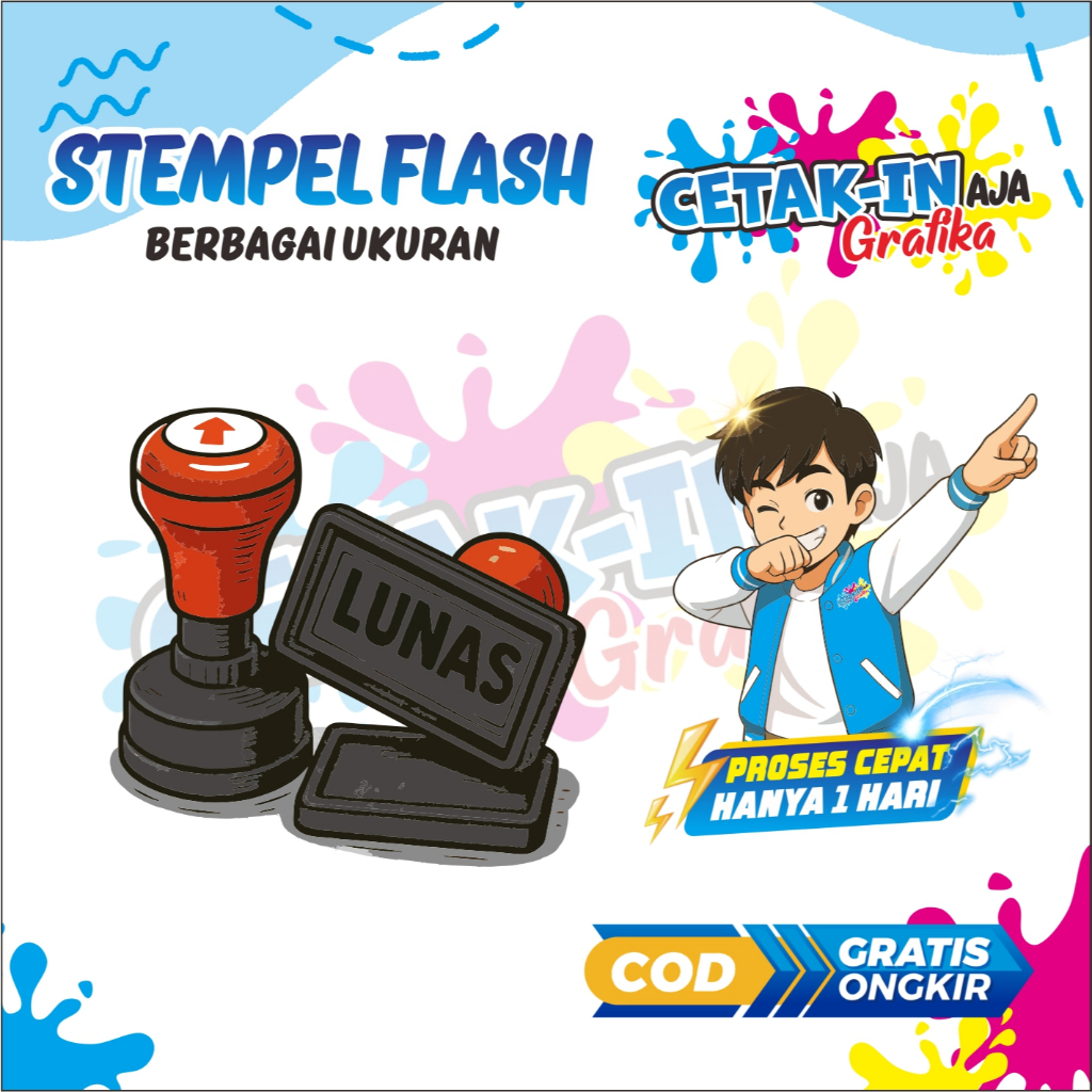 

Stempel Flash Custom Cepat 1 Hari Jadi Murah Desain Bebas - CETAK-IN AJA