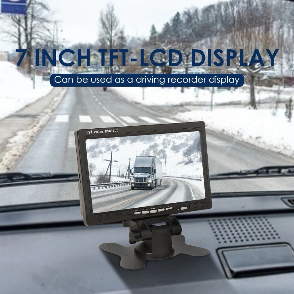 Yoelbaer Layar Monitor Mobil 7 Inch Car Digita Display TFT LCD