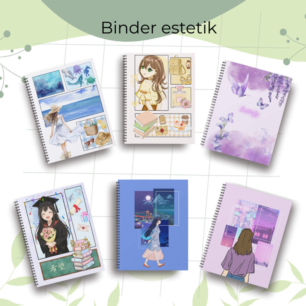 

Binder Estetik & Minimalis, Notebook lucu, Binder Lucu, Binder Kuliah Cocok untuk Journal & Catatan