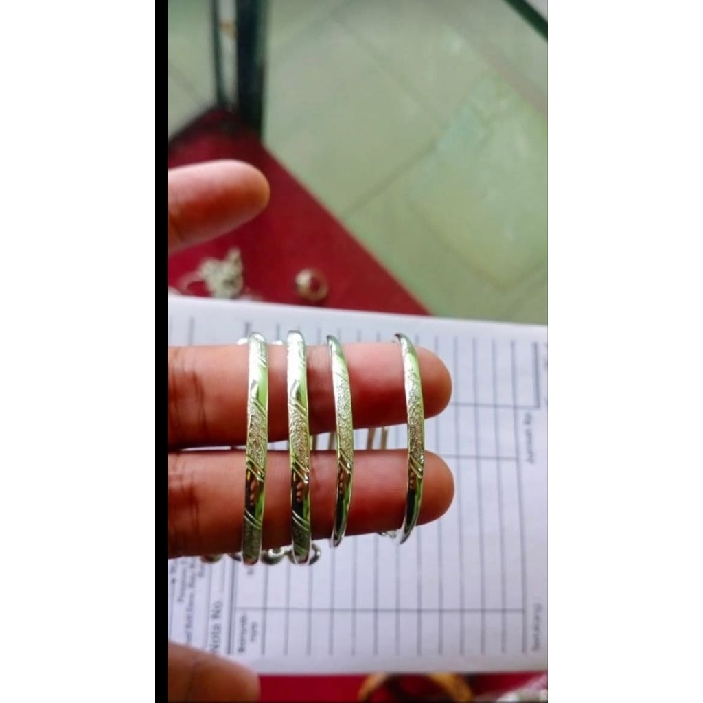 gelang perak bayi untuk acara tiga bulanan