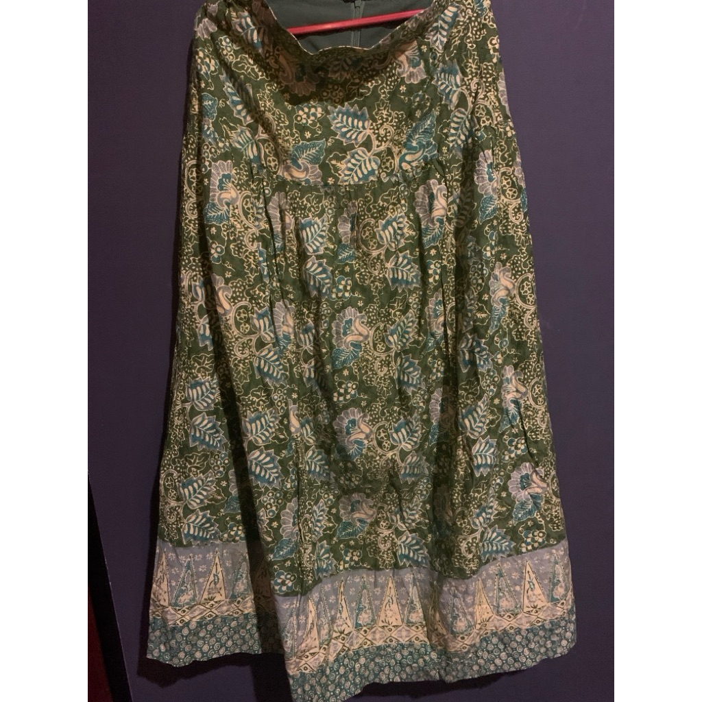 Rok batik hijau