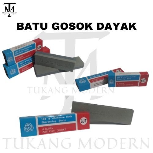 BATU ASAH BIRU TUA CAP DAYAK 8 INCH / Batu Asah Dayak