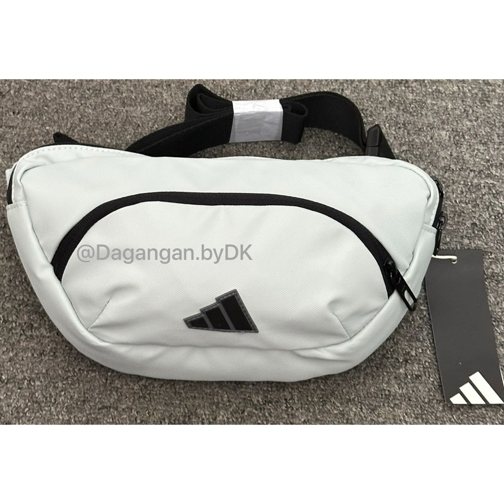 Tas Waistbag Adidas 3D Logo Original Resmi 100% Soft Grey/Abu2