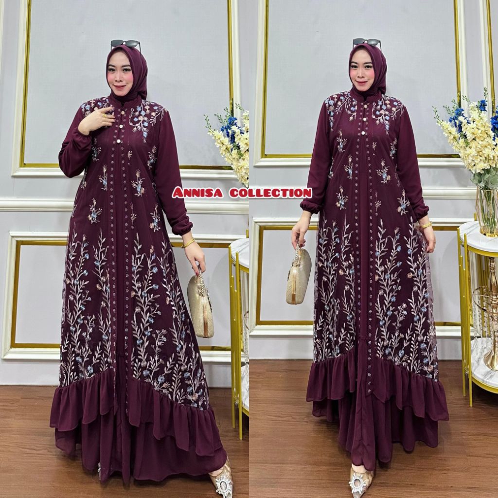 GAMIS BRUKAT/GAMIS CERUTY PREMIUM/GAMIS BRUKAT/MUTIARA/GAMIS BRUKAT MODEL KEKINIAN