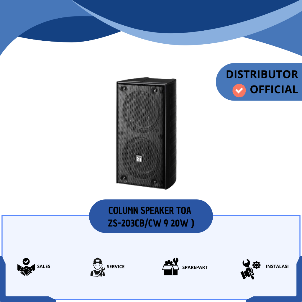 COLUMN SPEAKER TOA ZS-203CB/CW 9 20W