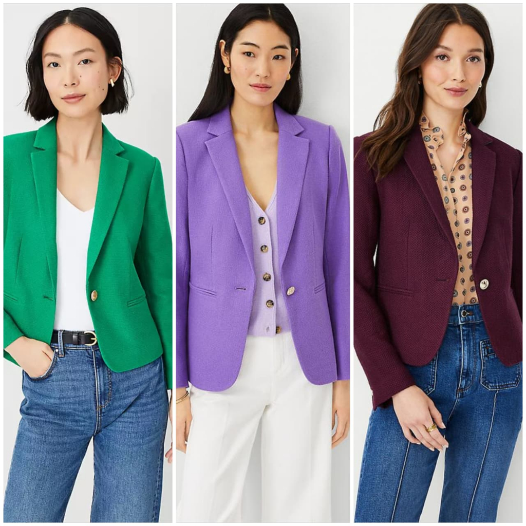 Blazer Ann Taylor Hutton and Newbury Tweed Blazer