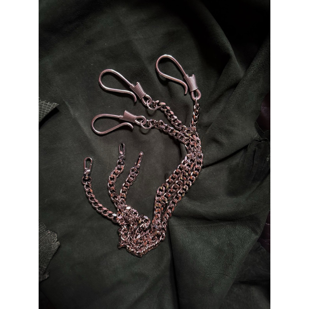 siege leather_chain_rantai dompet_besi chroome