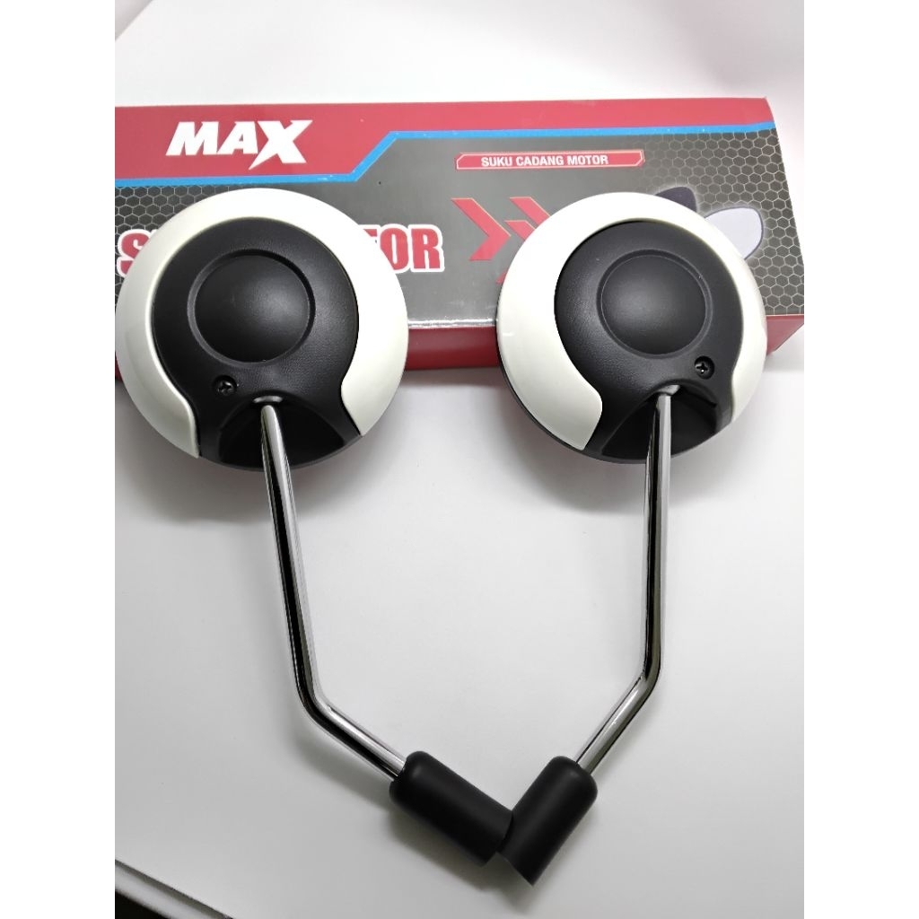 KACA SPION SCOOPY PUTIH STANDAR ORIGINAL KACA CEMBUNG HONDA SCOOPY STANDAR 1SET KIRI KANAN