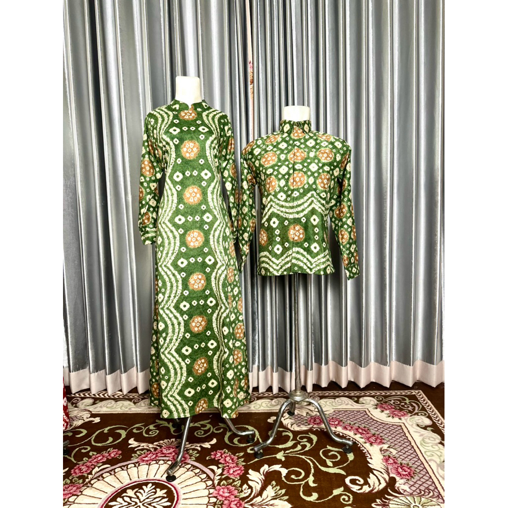 COUPLE JUMPUTAN KONDANGAN KHAS PALEMBANG/ KEMEJA GAMIS DAN TUNIK SERAGAMAN