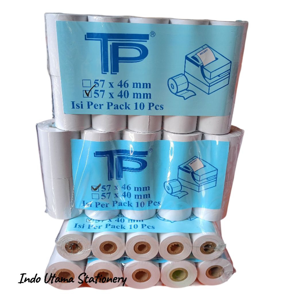

[10 ROLL] STRUK KASIR THERMAL PAPER ROLL MERK TP