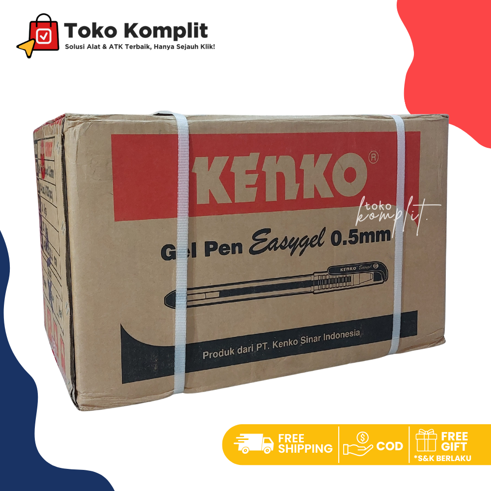 

Komplit - (1 Karton 144 lusin) Pena Kenko Easy Gel