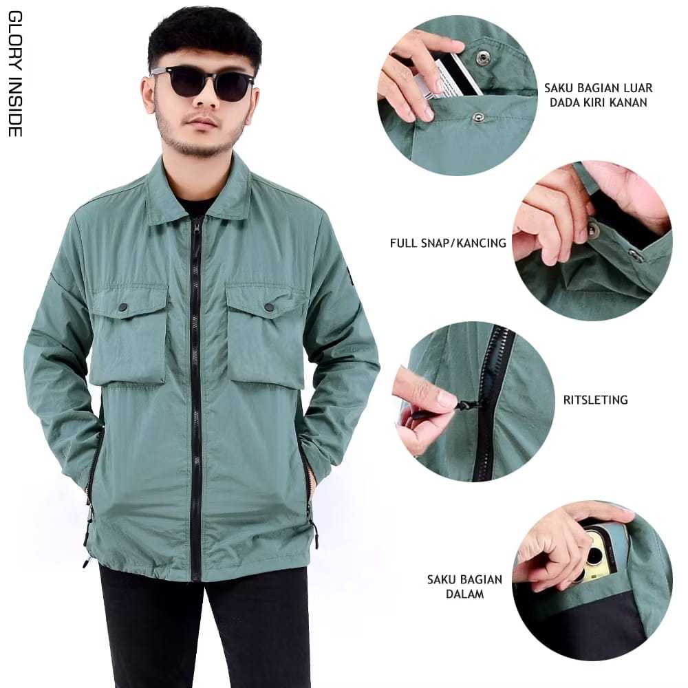 Overshirt Jacket Cringkle Black