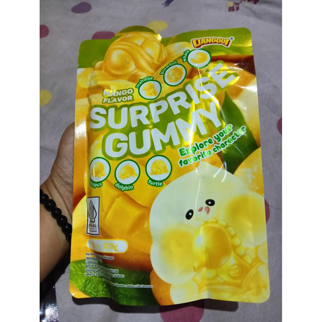 

PERMEN SURPRISE GUMMY PERMEN LUNAK JELI BUAH 108 g