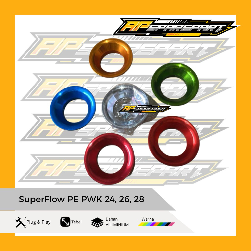 Corong Karbu PE PWK Ukuran 24;26;28 Velocity SuperFlow Variasi Warna