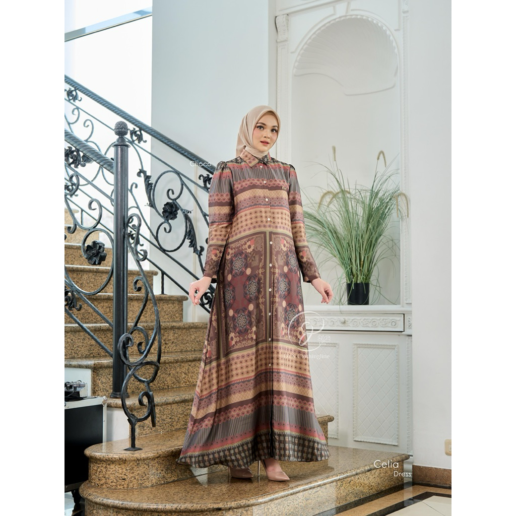 DYN CLOTHINGLINE CELIA DRESS / GAMIS PREMIUM SILK / FASHION MUSLIM