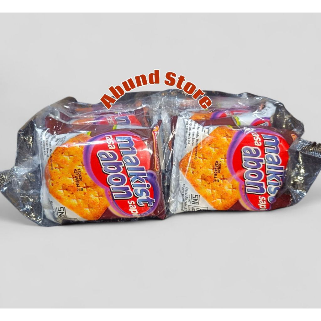 

Malkist Khong Guan Renceng 10 Pcs Cracker Abon Sapi