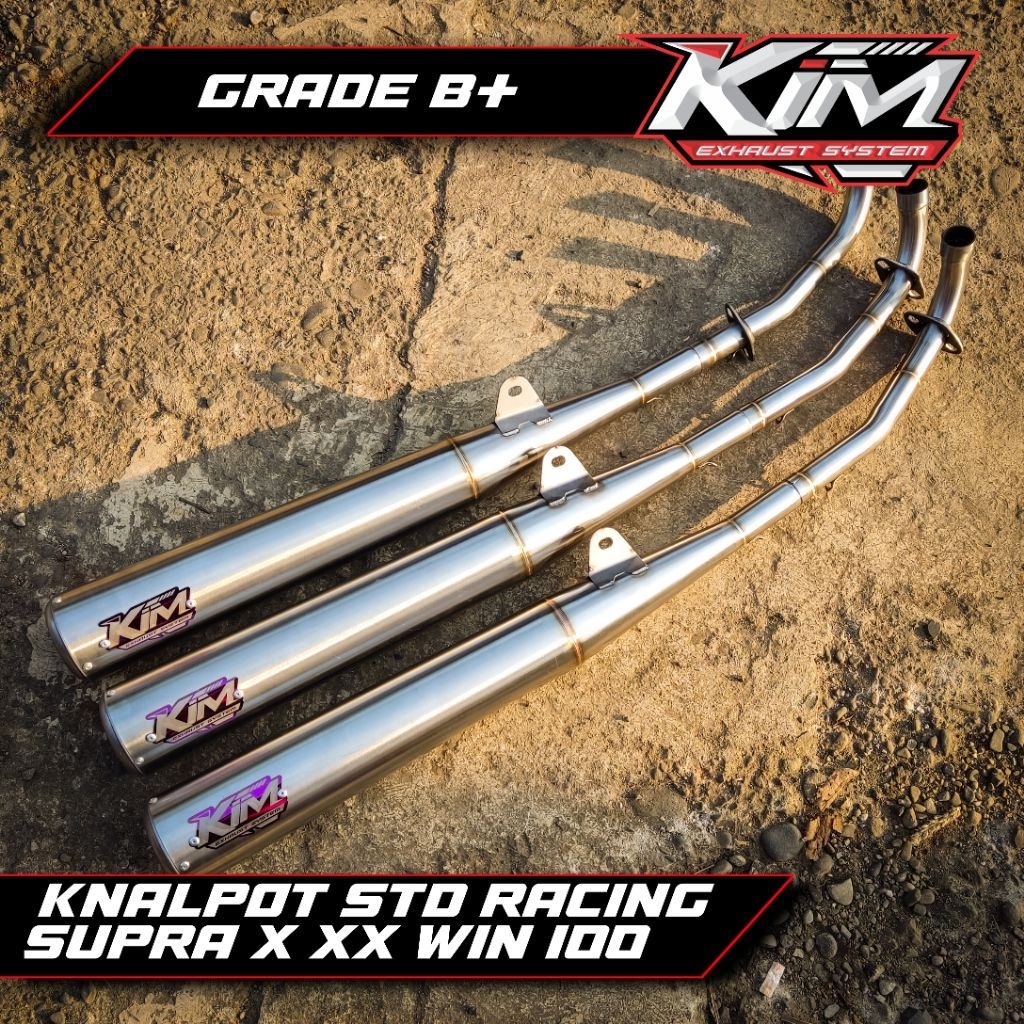 KNALPOT STANDARD RACING SUPRA X LAMA SUPRA FIT LAMA ASTREA GRAND HONDA WIN SUPRA FIT NEW ORI KIM MUF