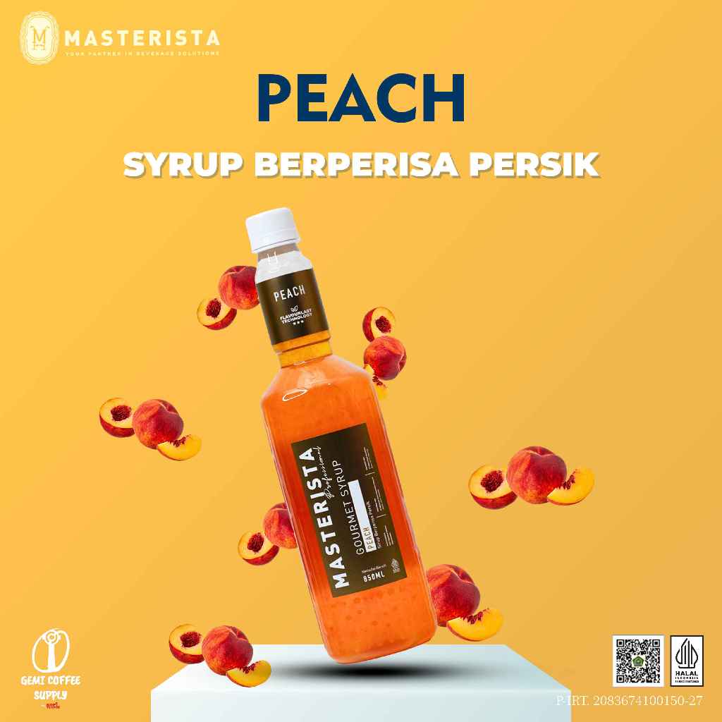 

Masterista Flavour Syrup - Peach 850ml