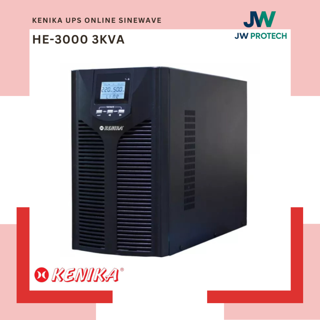 KENIKA UPS Online Sinewave 3000 VA 2700W 3KVA HE-3000VA
