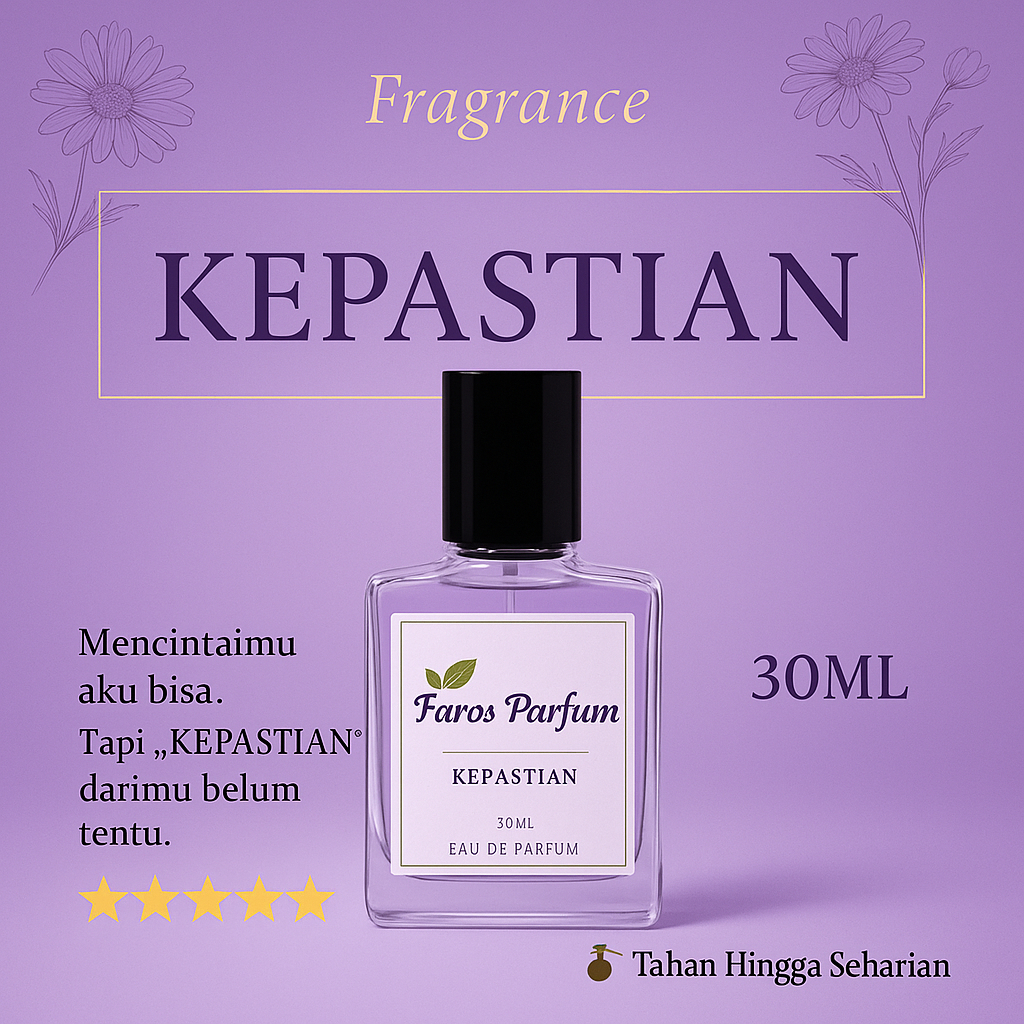 Parfum KEPASTIAN pria wanita inspired by Faros Premium - Minyak wangi kualitas Terbaik tahan lamanya