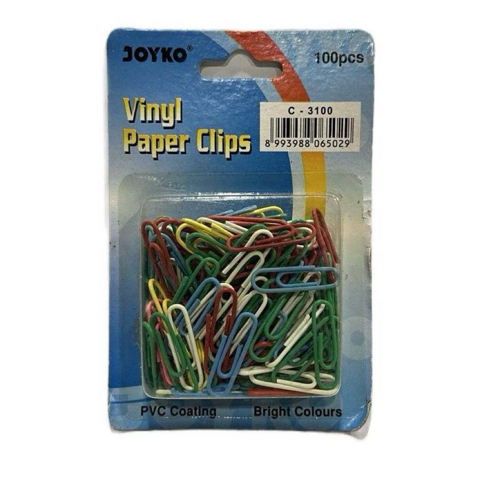 

Paper Clip Vinyl Joyko C3100 / Klip Kertas Warna Warni C-3100 PVC Coating