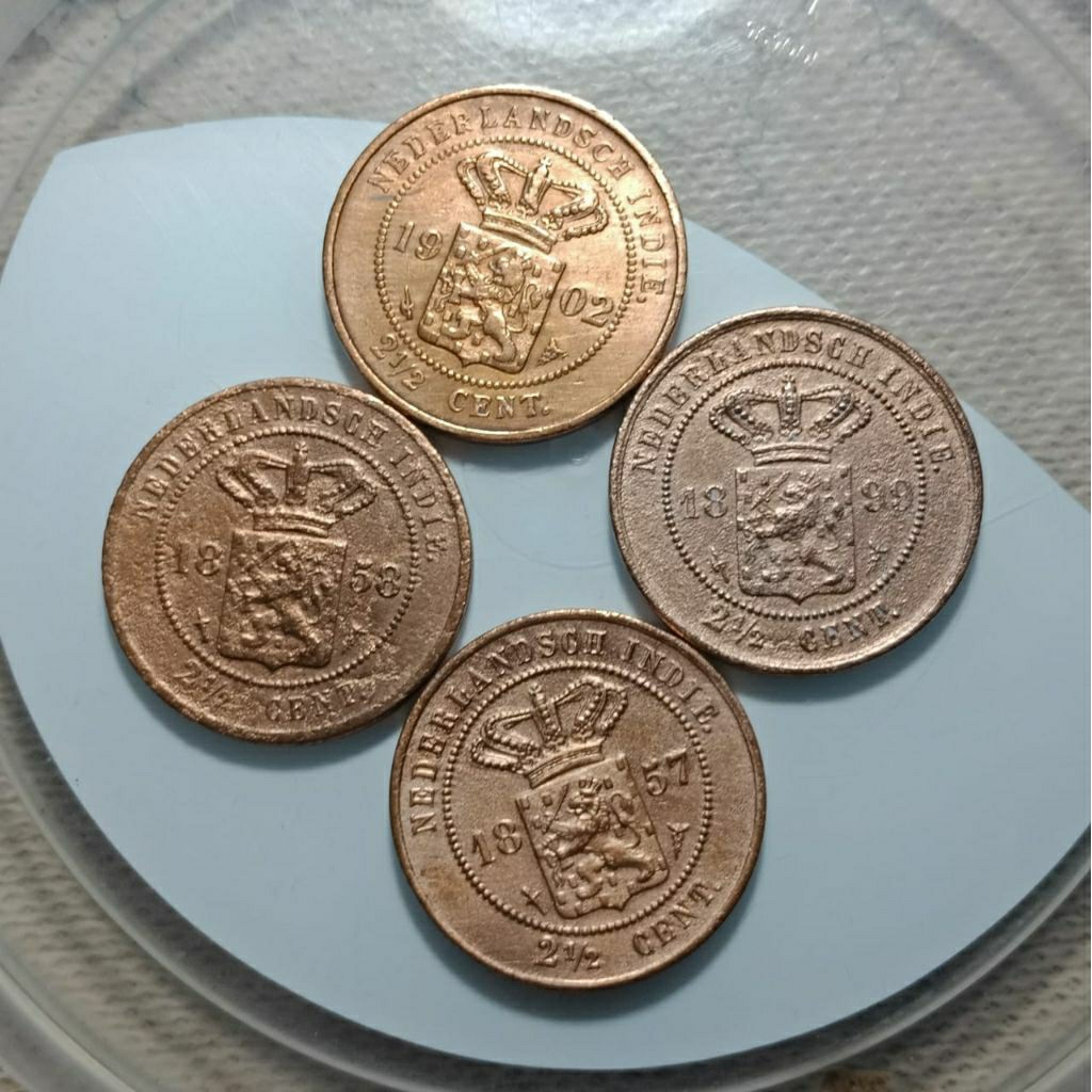 PROMO 4 BENGGOL BESAR BEDA TAHUN SEMUA 1857 - 190X   KOLEKSI KUNO MURAH BANYAK DICARI