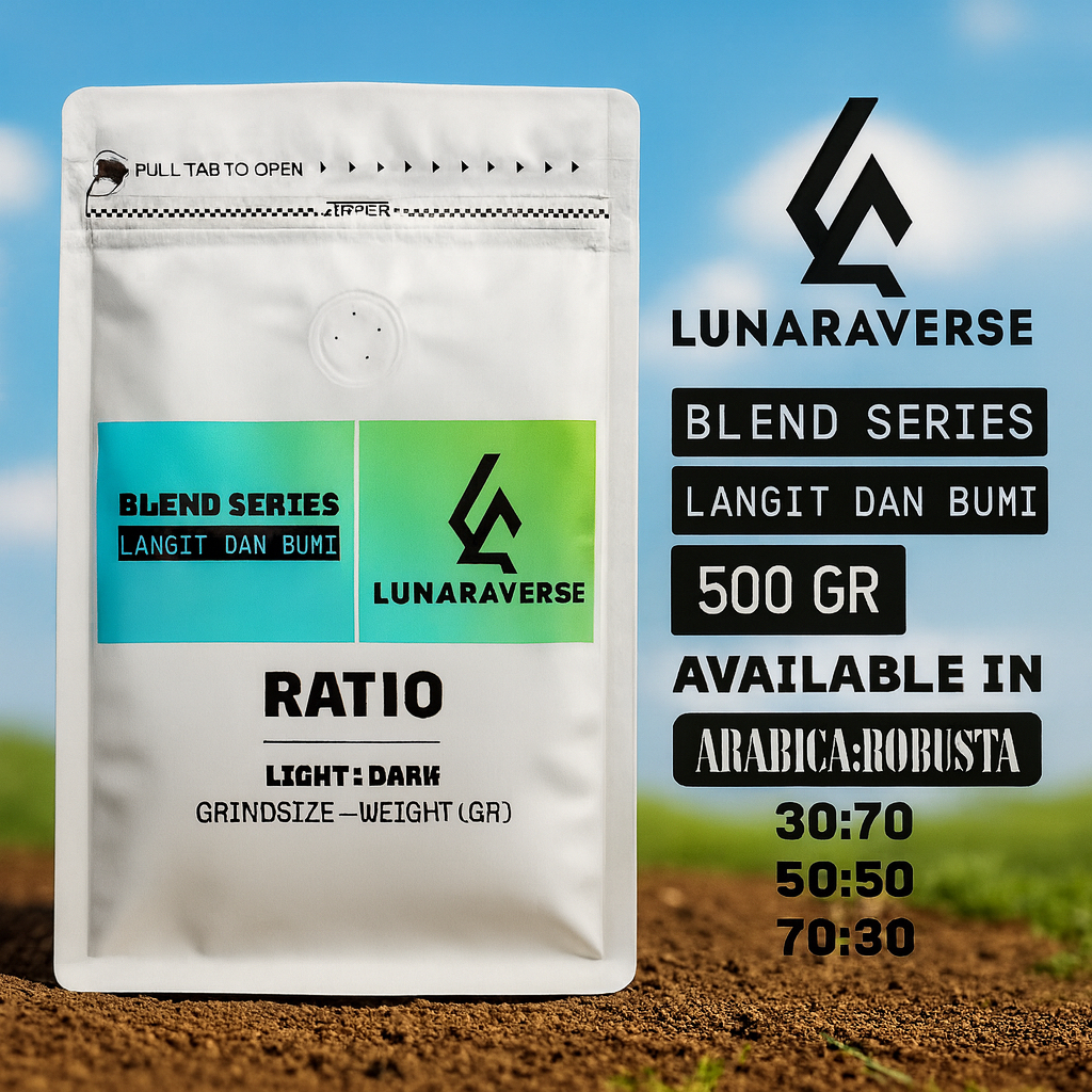 

Lunaraverse Biji Kopi / Bubuk Blend Series 500gr - Langit dan Bumi Coffee 500 gr