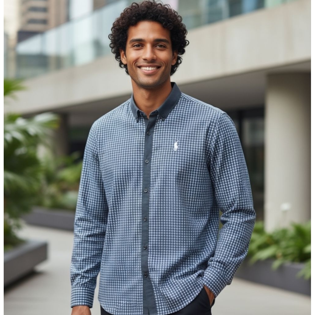 kemeja casual Armani exchange