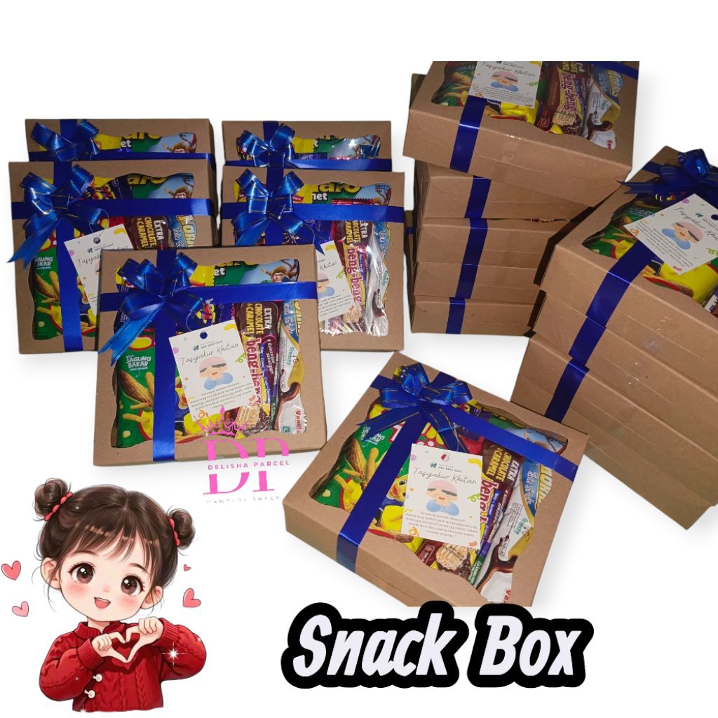 Custom snack/paket snack ulang tahun/Snack Box hampers