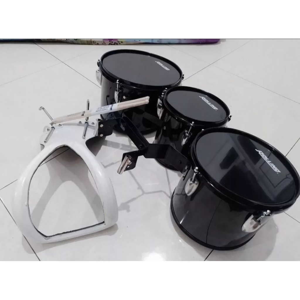 Trio tom drum band+harhes Fiber
