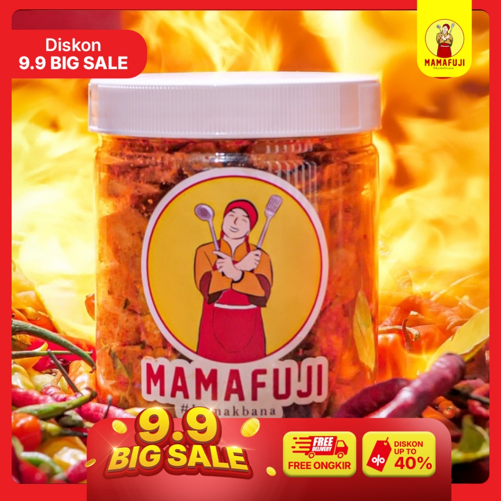 

Mamafuji - Basreng Pedas Asin Original Pedas Daun Jeruk Balado 250 Gram