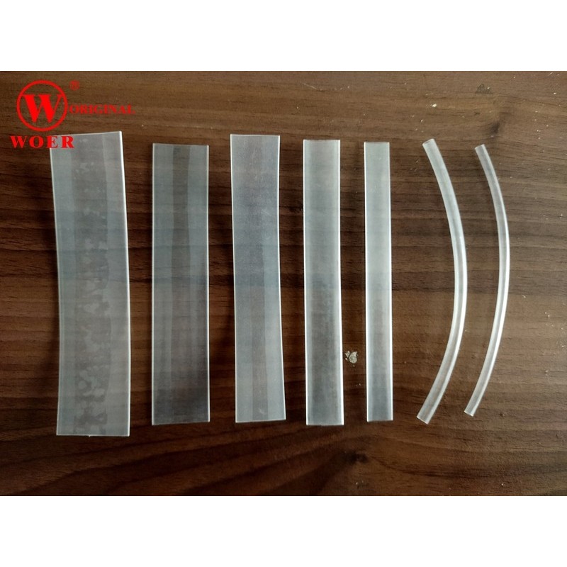 heatshrink bening 10mm 12mm 15mm woer isolasi bakar transparan heatsink clear selongsong bakar solas
