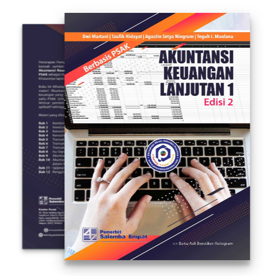 Buku Original Akuntansi Keuangan Lanjutan 1 Berbasis PSAK Edisi 2 Dwi Martani,Taufik Hidayat #SALEMB