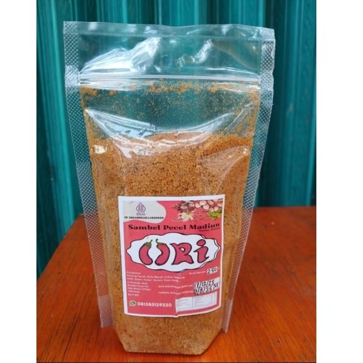 

Sambel Pecel Bumbu Pecel Madiun Sambel Pecel ORI 250 gram - Buatan Sendiri Hasilnya Sangrai Murni Dengan Kacang Pilihan Tanpa Bahan Pengawet Buatan dan HALAL