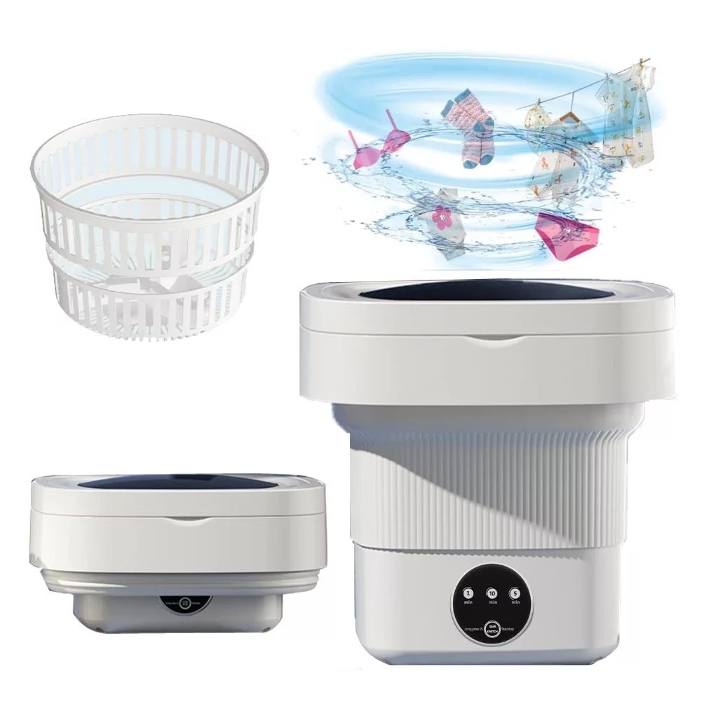KINGS Ember Mesin Cuci Mini Otomatis Dengan Pengering Kapasitas 2.5Kg / Mesin Cuci Portable